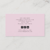 Tarot Nail Technician Roze Visitekaartje (Achterkant)