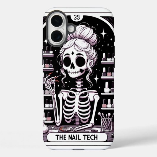 Tarot Nail Technician Visitekaartje Case-Mate iPhone Case (Achterkant)