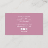 Tarot Nurse Dusty Pink Visitekaartje (Achterkant)