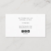 Tarot Pet Care Illustrated Visitekaartje (Achterkant)