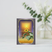 Tarot Profile Cards - De zon Visitekaartje (Staand voorkant)