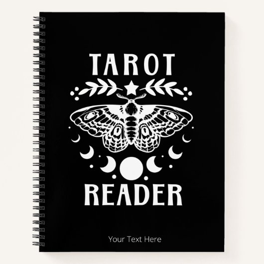 Tarot Reader Moon Phase Moth Stars Carnet (Devant)