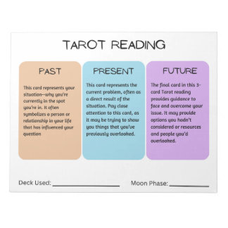 Tarot Reading 11 x 8,5-inch Notitieblok