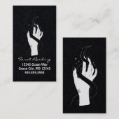 Tarot Reading Black and White Hand and and Snake Visitekaartje (Voorkant / Achterkant)