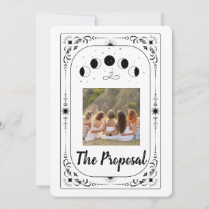 Tarot Sjabloon Aangepaste Foto Bruidsmeisje Ere- J Kaart