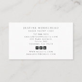 Tarot Skeleton Baker Whisk Cupcake Visitekaartje (Achterkant)