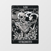 Tarot Skeleton Sterkte Raamsticker (Vel)