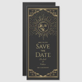 Tarot solaire et lune Enregistrer la date Carte ma (Devant / Derrière)