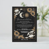 Tarot Sun Moon Aligné Logement Cartes de Mariage (Debout devant)