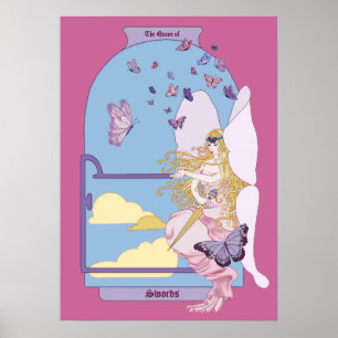 Tarot The Queen of Swords Poster