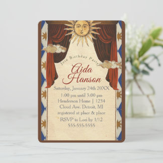 Tarot thema Verjaardagsfeest Uitnodiging