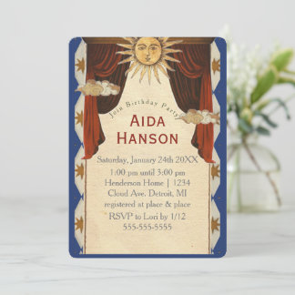 Tarot thema Verjaardagsfeest Uitnodiging