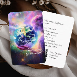 Tarot, Universe-Woman QR-code Visitekaartje