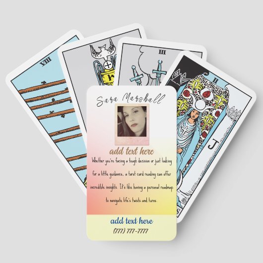 Tarot Visitekaartjes Pokerkaarten (Achterkant)
