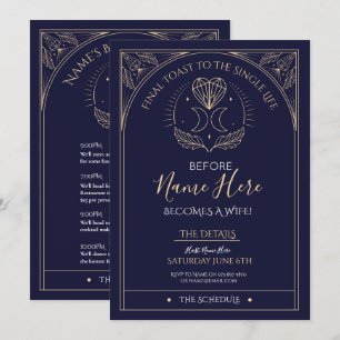Tarot Vrijgezellenfeest Party Reisschema Navy Myst Kaart