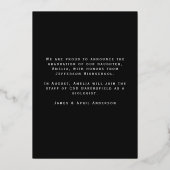 Tarot Witchy Afstuderen Fotoaankondiging Kaart (Achterkant)