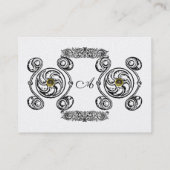 TAROT ZWARTE WITTE CELTISCHE DRAWKERNMONOGRAM VISITEKAARTJE (Achterkant)