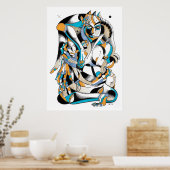 Tarotboeddha-inkt Poster (Keuken)