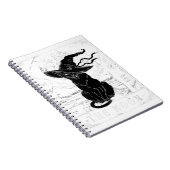 Tarotcard Crescent Moon and Black Cat Witch Pet H Notitieboek (Rechterzijde)