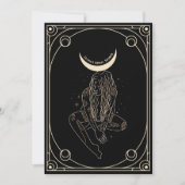 Tarotkaart bruidsfeest uitnodiging  (Voorkant)