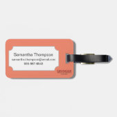 Tarotkaart: De empress Bagagelabel (Achterkant horizontaal)