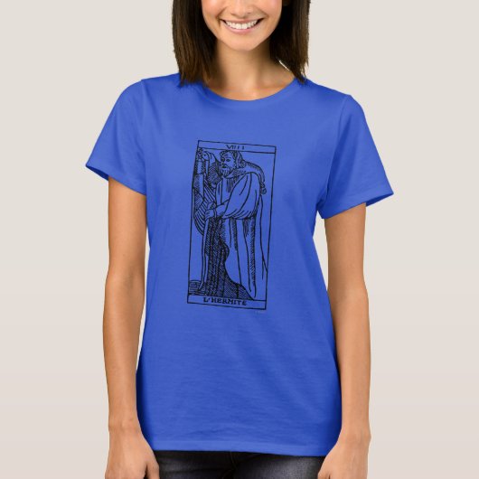 Tarotkaart: De Hermit T-shirt (Voorkant)