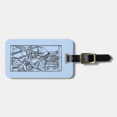 Tarotkaart: De paus Bagagelabel (Voorkant horizontaal)