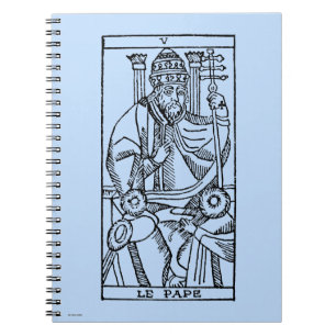 Tarotkaart: De paus Notitieboek