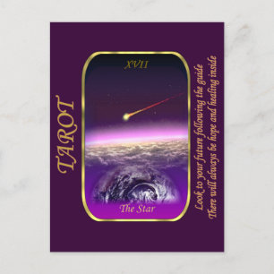 Tarotkaart - De ster Briefkaart