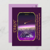 Tarotkaart - De ster Briefkaart (Voorkant / Achterkant)