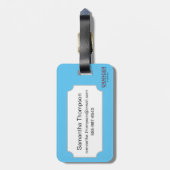 Tarotkaart: De sterren Bagagelabel (Achterkant verticaal)