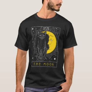 Tarotkaart Halve Maan En Kat Grafisch T-shirt