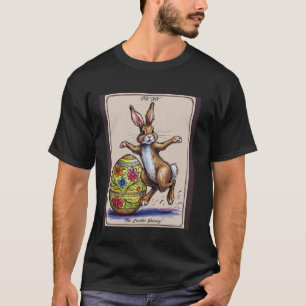 Tarotkaart Happy Easter Bunny Lente Paasei Ea T-shirt