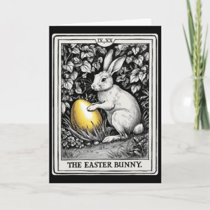 Tarotkaart Happy Easter Bunny Lente Paasei Paasdag Kaart