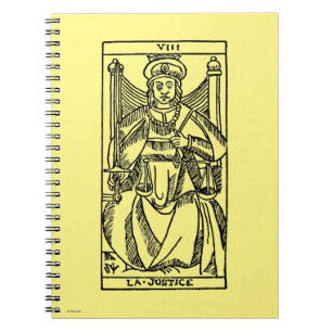Tarotkaart: Justitie Notitieboek
