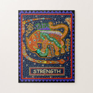 TAROTKAART - KRACHT LEGPUZZEL
