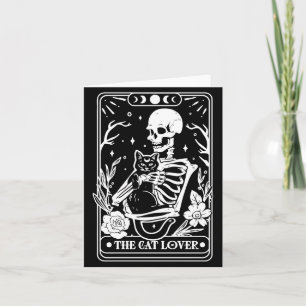 Tarotkaart Skelet De Zwarte Kat Liefhebbers Hallow Kaart