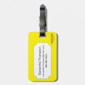 Tarotkaart: Temperatuur Bagagelabel (Achterkant verticaal)