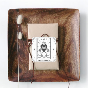 Tarotkaarten Bruidsuitnodiging Trouwen Moder Vierkante Sticker