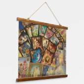 tarotkaarten tapijt hangend wandkleed (Gebogen)