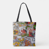 tarotkaartencanvas tas (Achterkant)