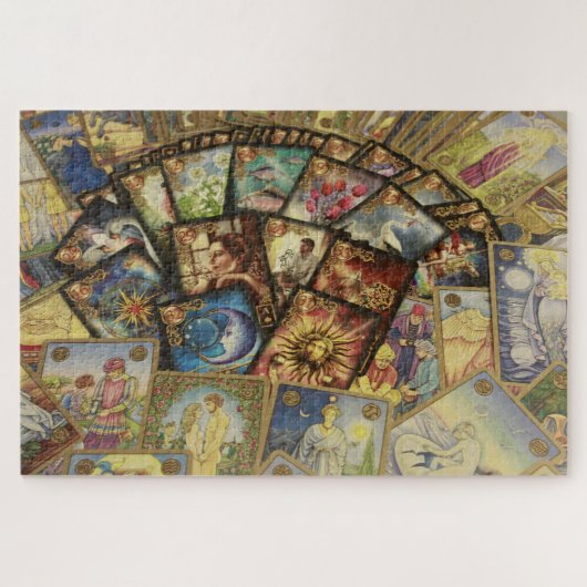 tarotkaartenpuzzel legpuzzel (Horizontaal)