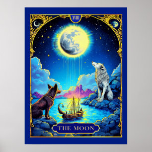 Tarotkaartillustratie, De Maan Poster