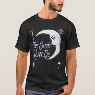 Tarotkaartlezer dek Maans Zon Staven Pentakel Beke T-shirt