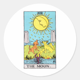 tarotmaan ronde sticker
