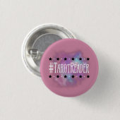 #TarotReader Roze 1 in. Knoop Ronde Button 3,2 Cm (Voorkant /achterkant)