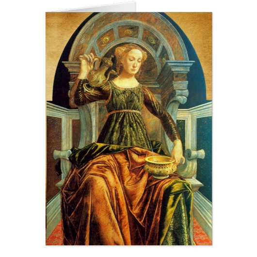 TAROTS DE RENAISSANCE ANTIQUE 14 / TEMPÉRANCE (Devant)