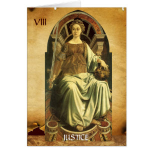 TAROTS DE RENAISSANCE ANTIQUE 8 / JUSTICE