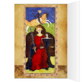 TAROTS DE RENAISSANCE ANTIQUE 8 / JUSTICE (Intérieur (Gauche))