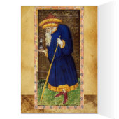 TAROTS DE RENAISSANCE ANTIQUE 9 / L'HERMIT (Intérieur (Gauche))